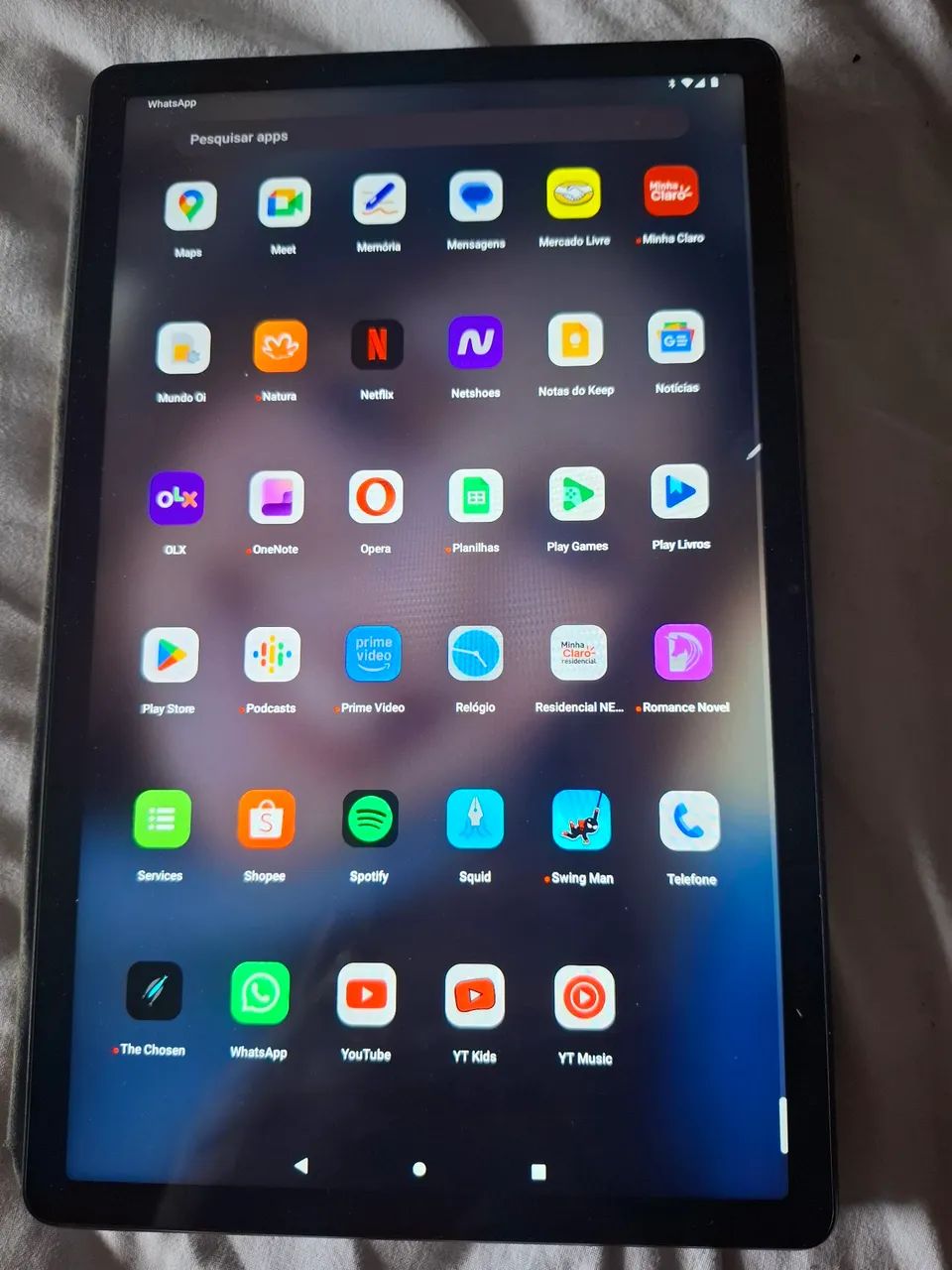 Tablet lenovo 4gb ram TB-J616X de 64gb armazenamento. Chip, Wi-Fi