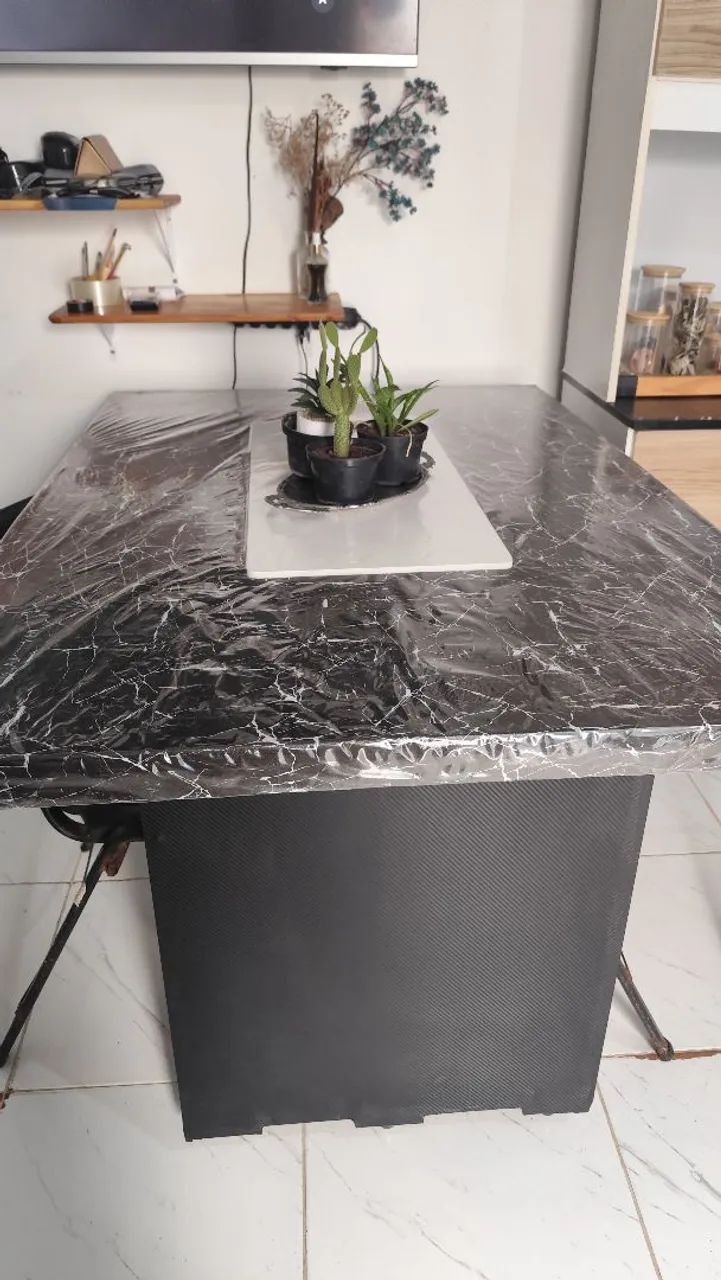Mesa madeira plotada - Foto 4