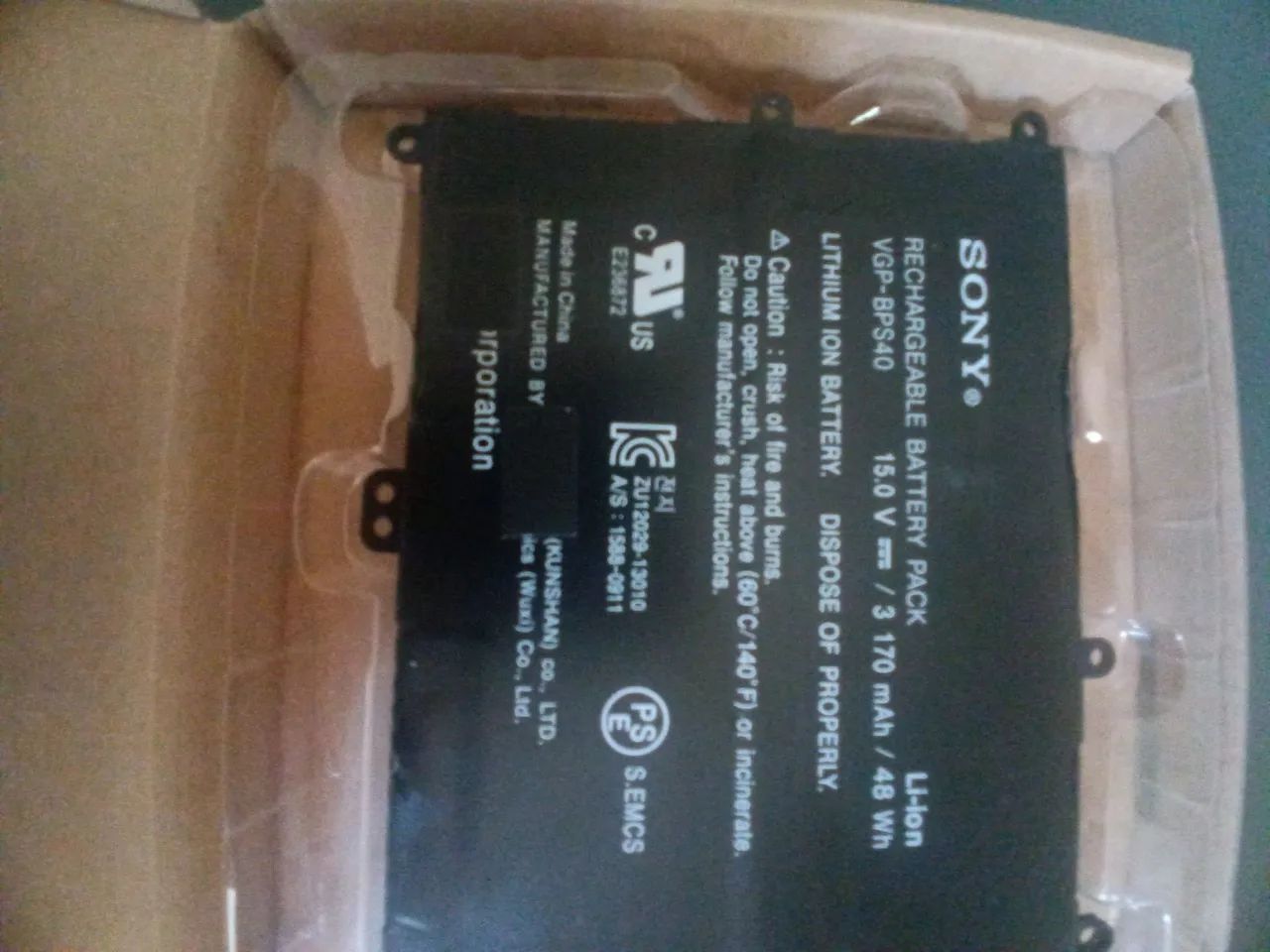 bateria notebook Sony  Flip original nova VGP-BPS40 - Foto 2
