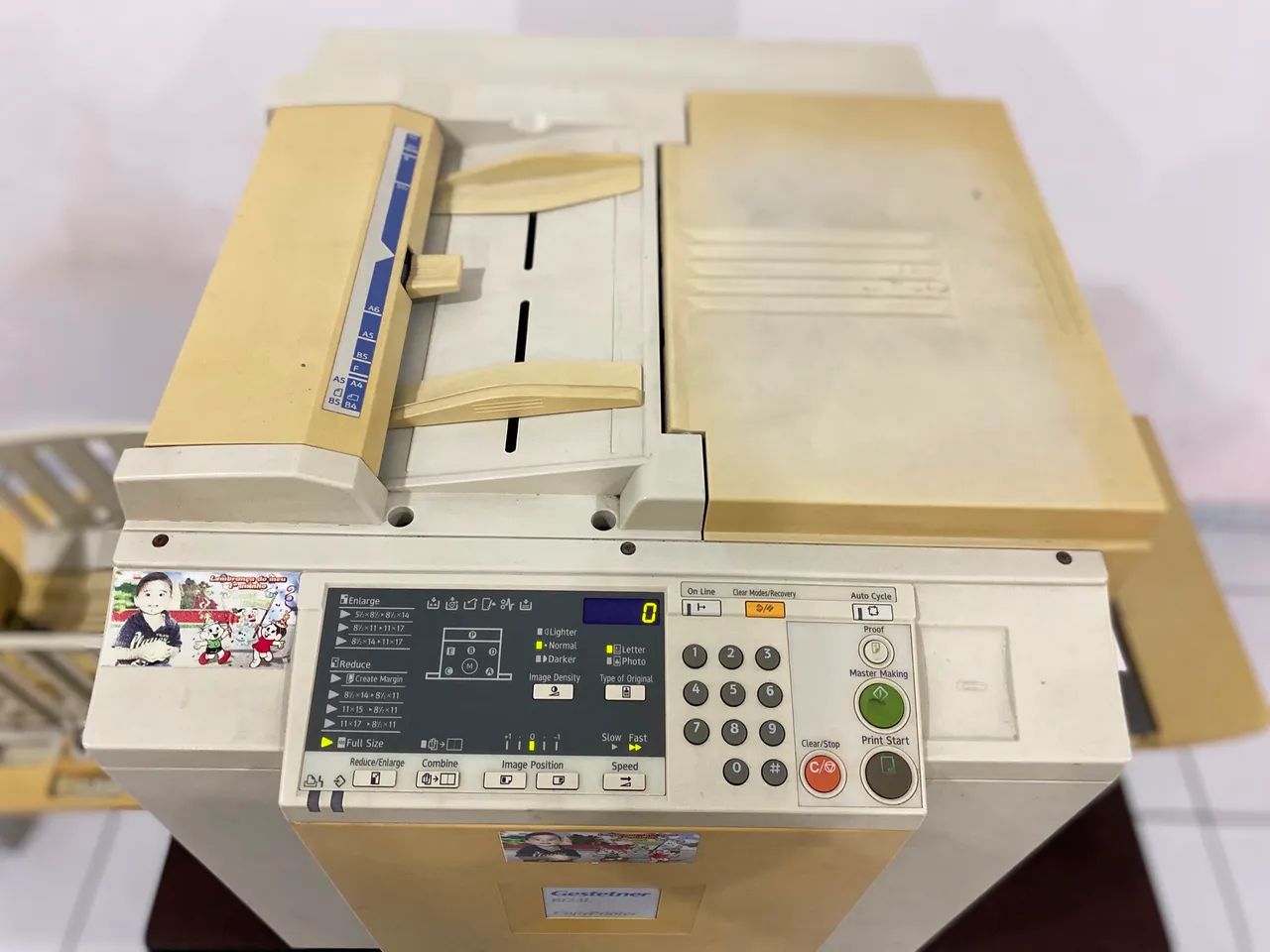 Máquina duplicador da gestetner 