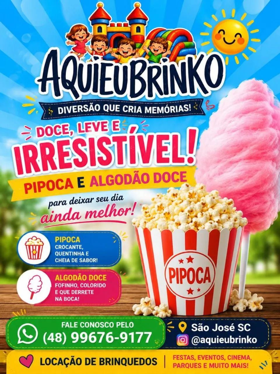 Aluguel de brinquedos infláveis 