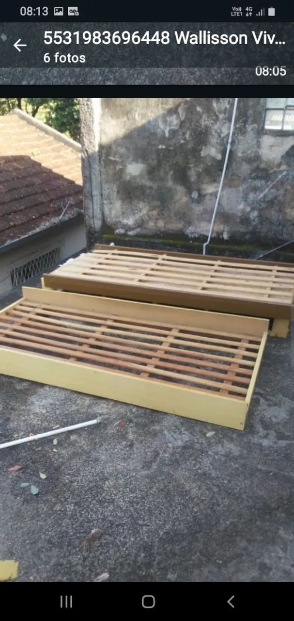 BASE CAMA DE SOLTEIRO PARTE DEBAIXO SAO DUAS VALOR CADA 60  - Foto 3