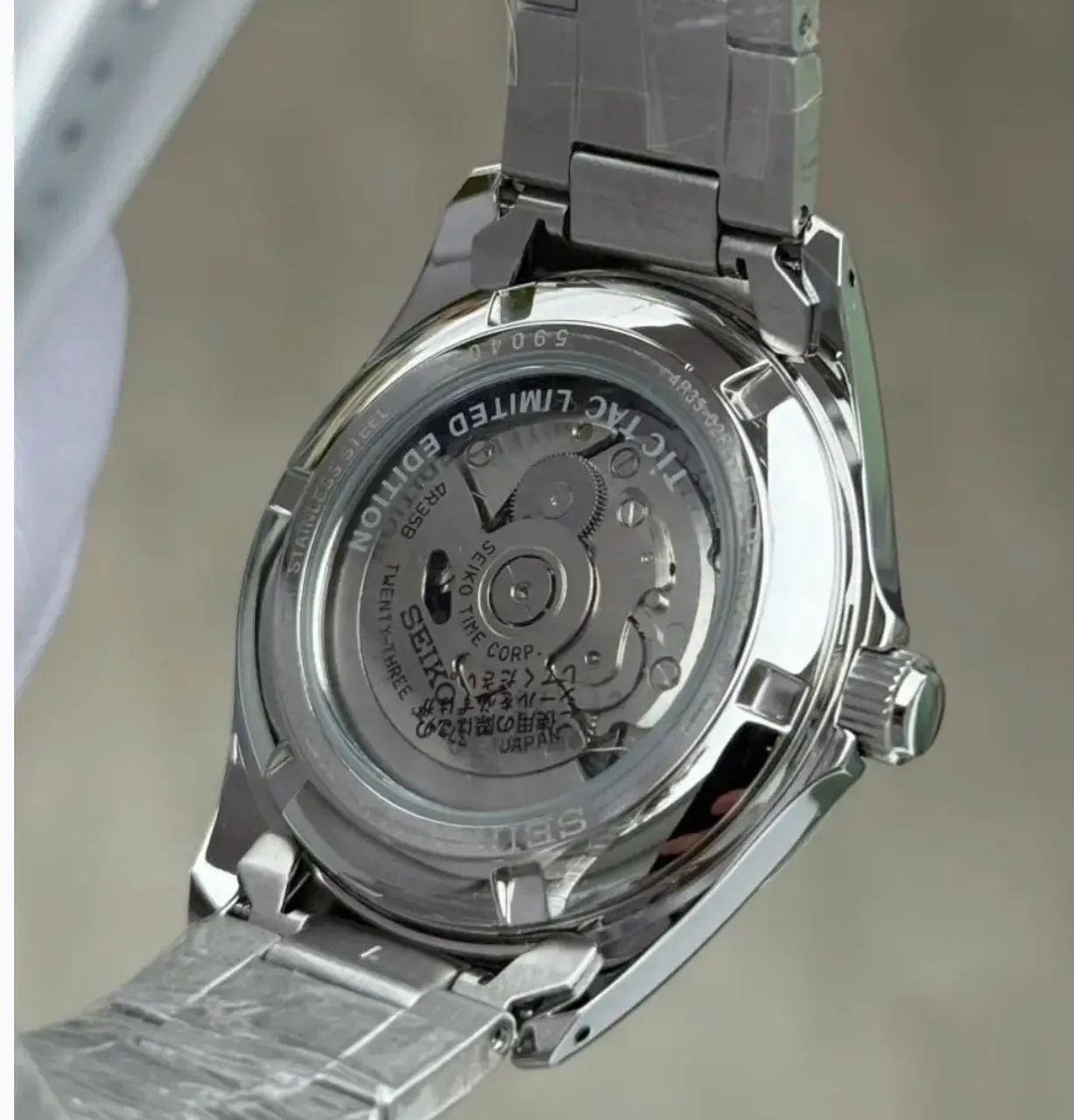 Relógio Seiko Automático Edição Limitada Tic Tac Novo - Foto 4