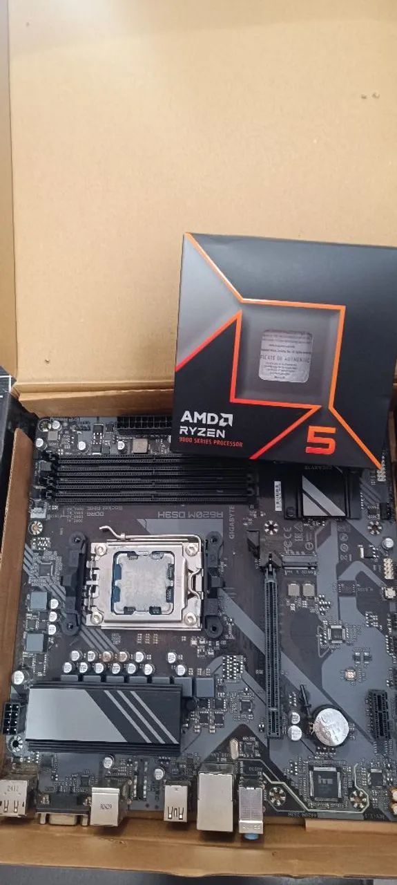 Kit Placa mãe e processador Am5 Ryzen 5 9600x  - Foto 4