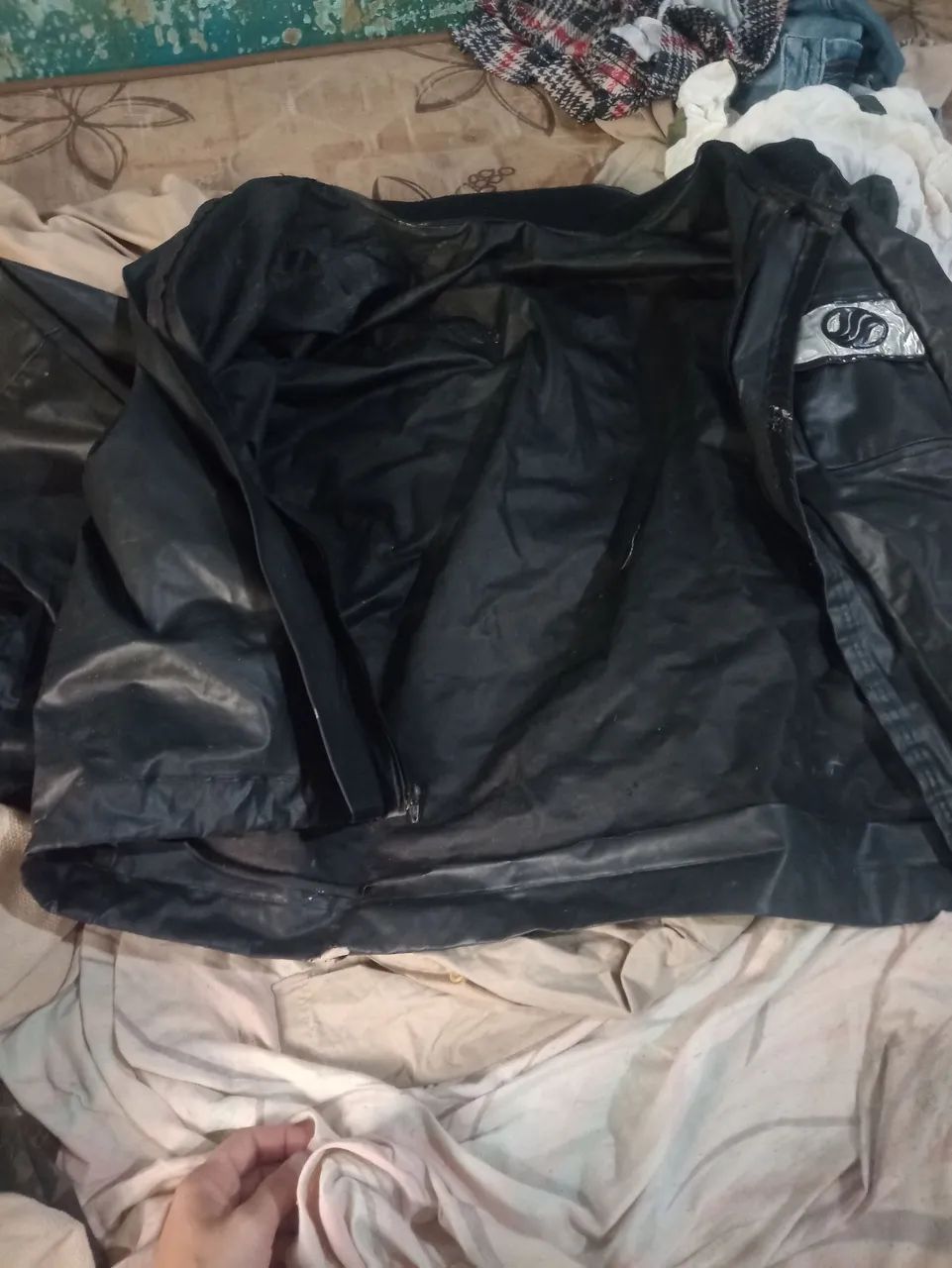 Capa de motoqueiro para chuva calça,e a parte de cima 