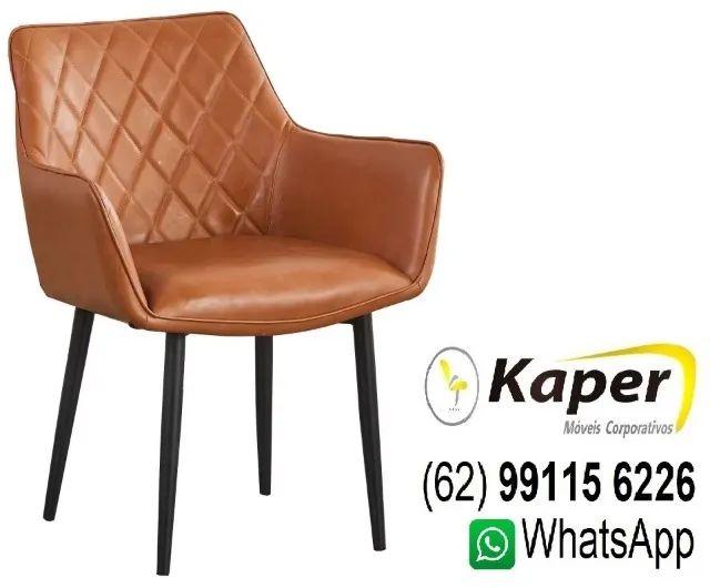 Poltrona estofada pés metal Marrakech ( novo )