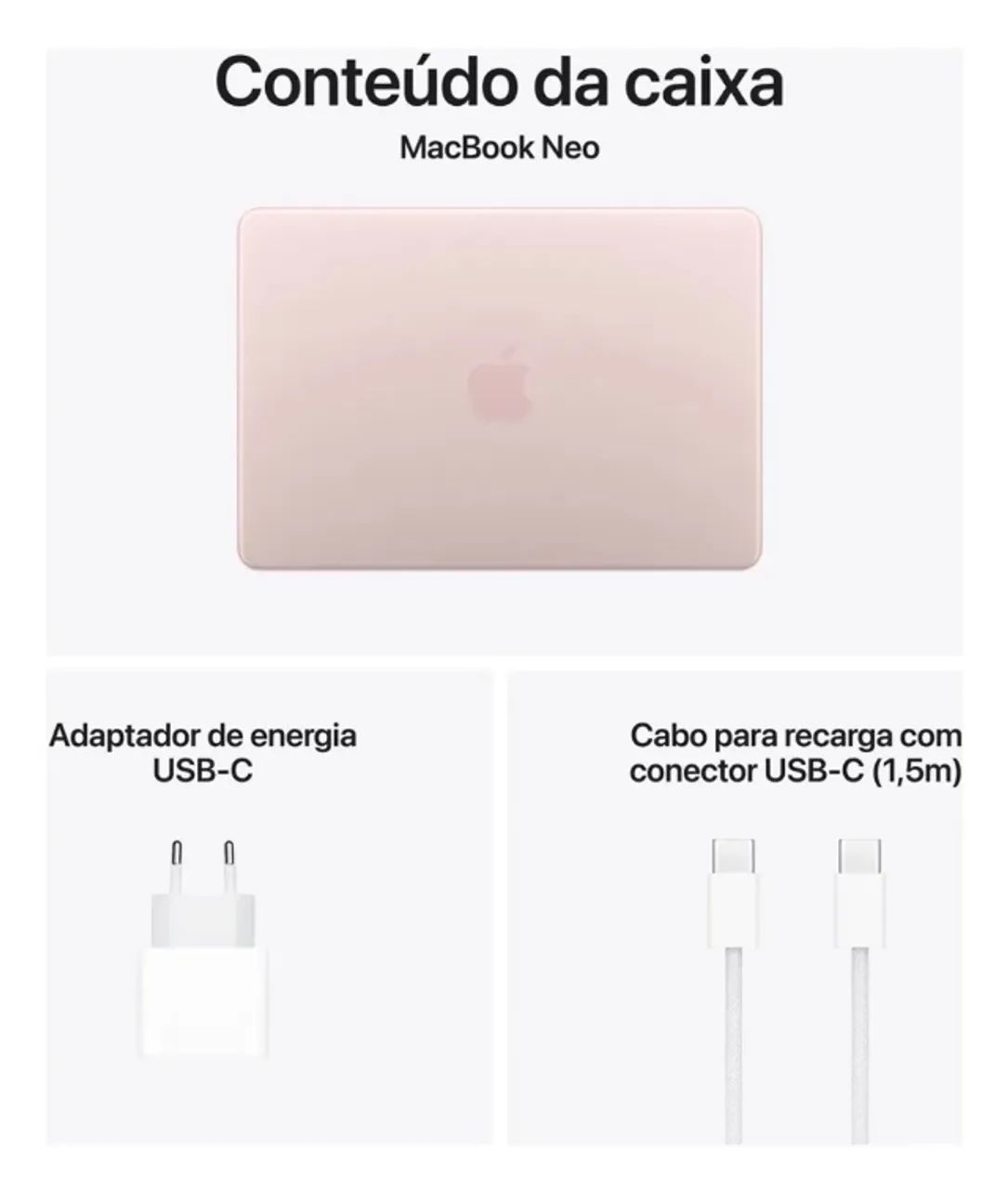 MacBook Neo 2026 8GB  512GB Touch ID- Blush  - Foto 4