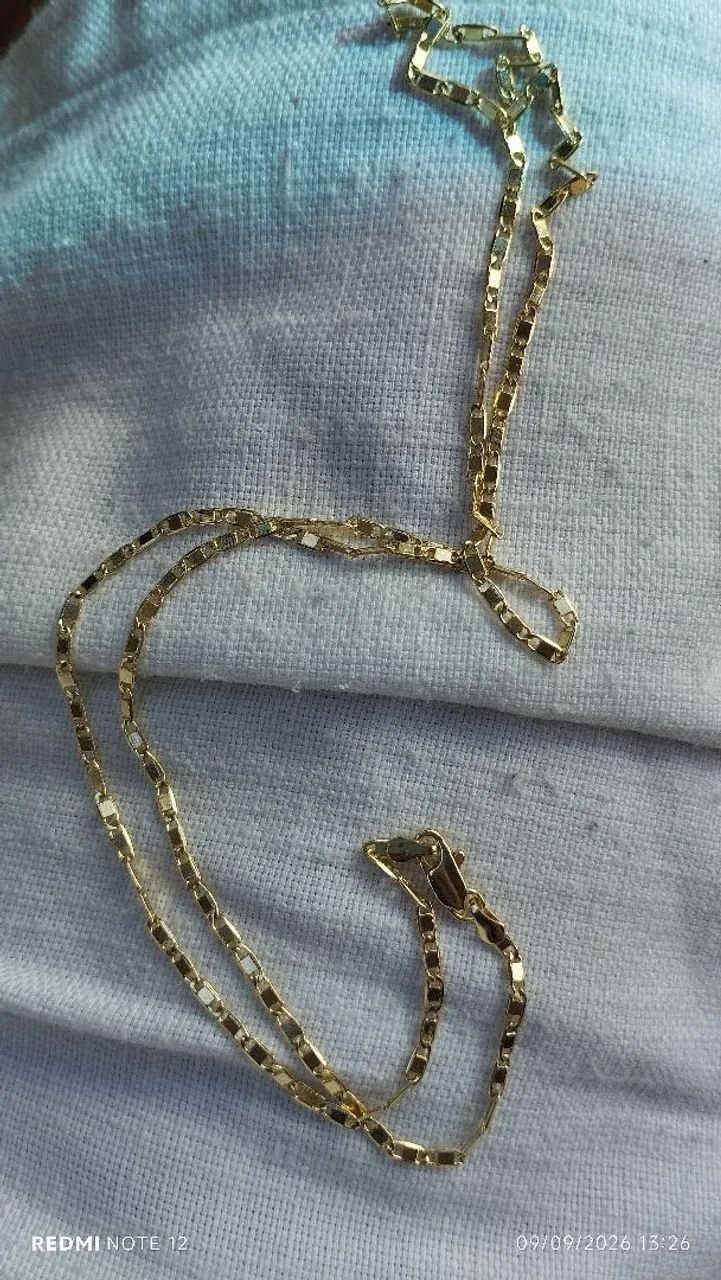 Corrente banhada a ouro  - Foto 2