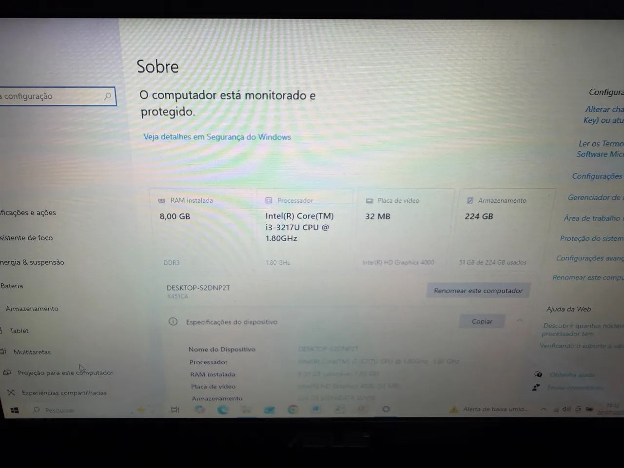 Notebook Core i3 8GB de RAM  e SSD 256GB - Foto 5
