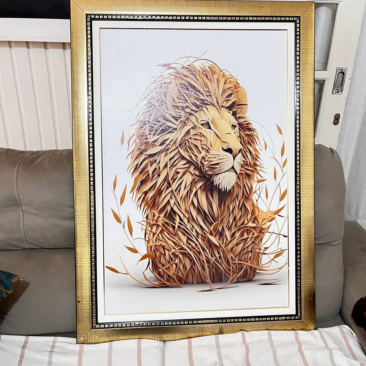 Quadro resinado leão  - Foto 2