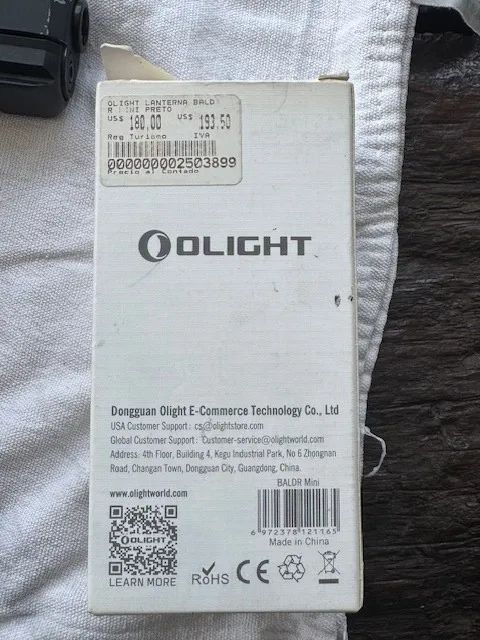 Lanterna Olight BALDR Mini 600 Lumens com Laser Verde - Original - Foto 2