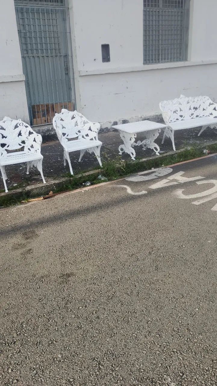 Jogo de cadeiras de ferro  fundido.modelo samanbaia - Foto 2