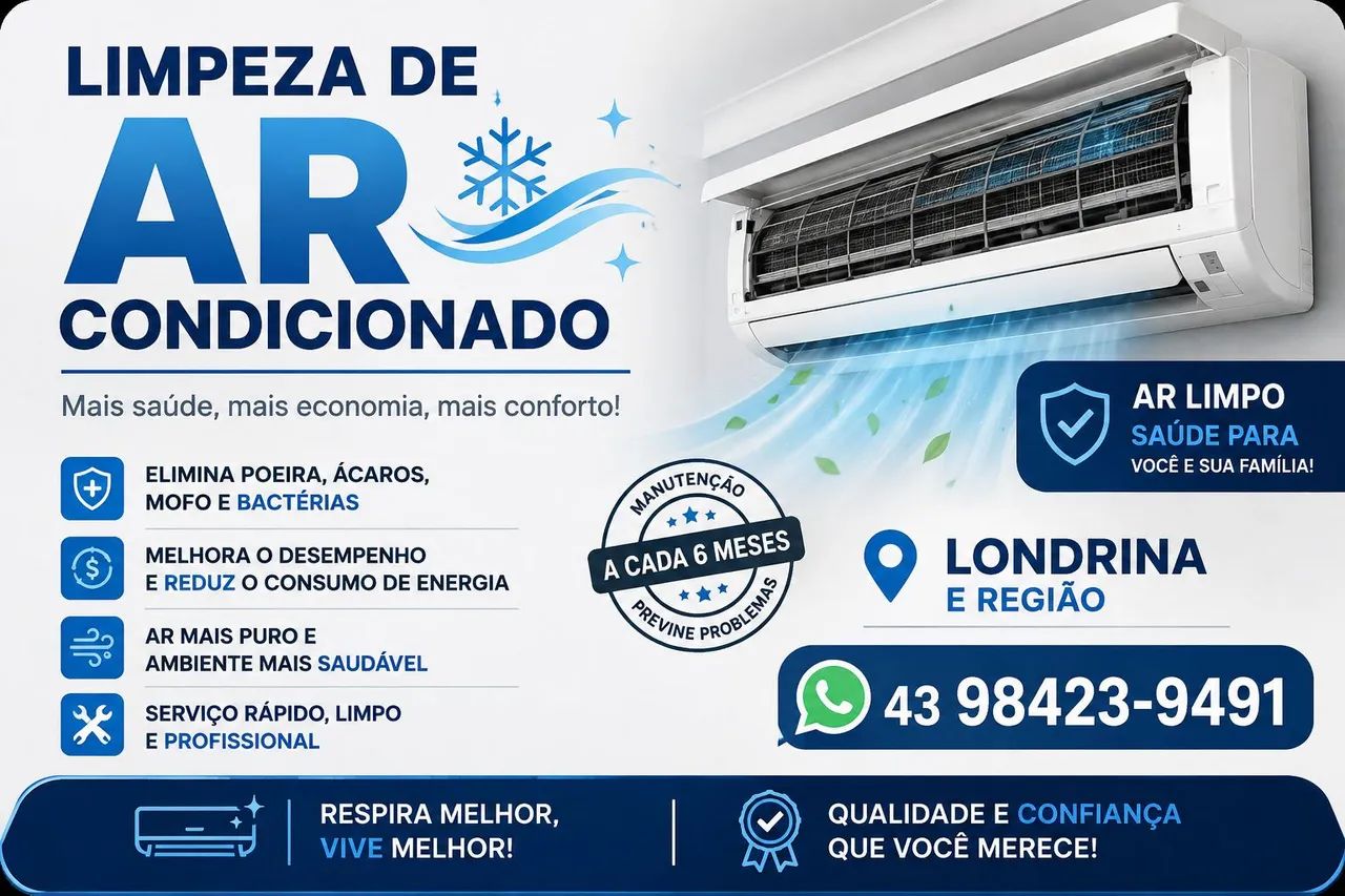 Limpeza de ar condicionado 