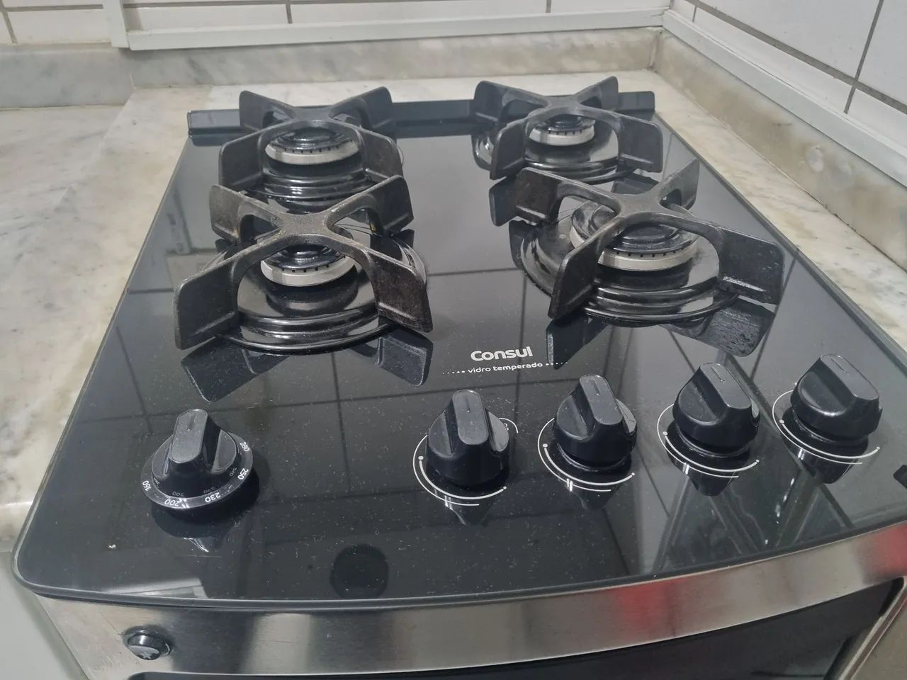 Fogão Consul Black 4 bocas