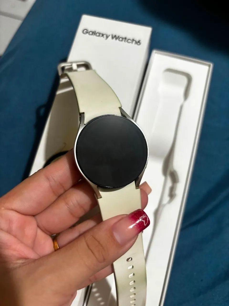 smart watch 6 samsung branco off white - Foto 3