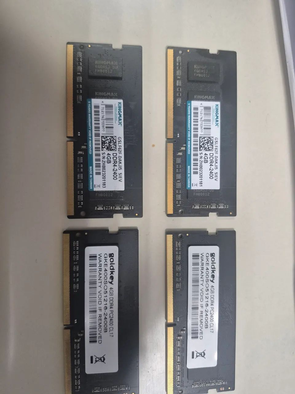 Memoria DDR4 de 4G