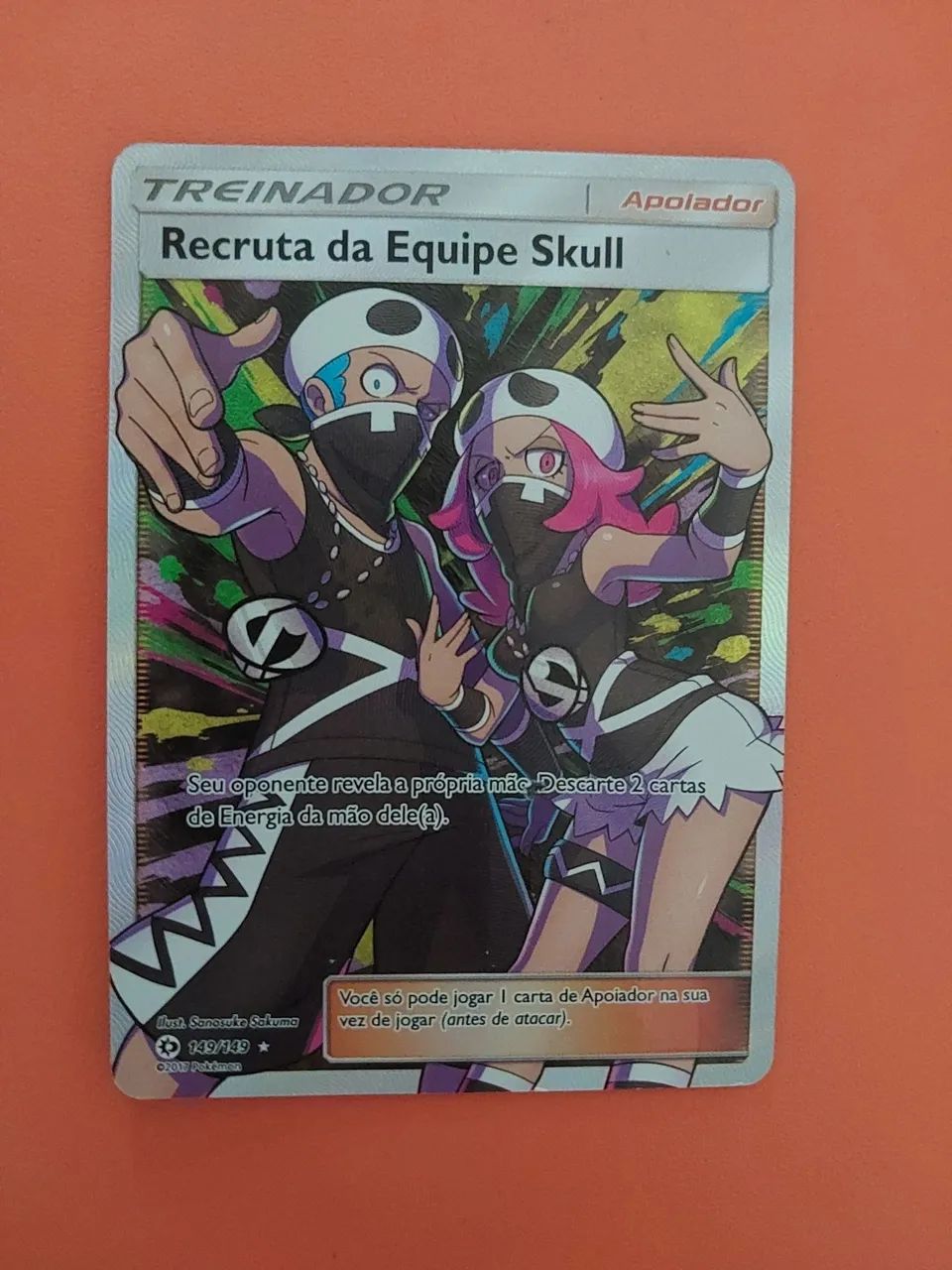 Carta pokemon recrutas da equipe skull