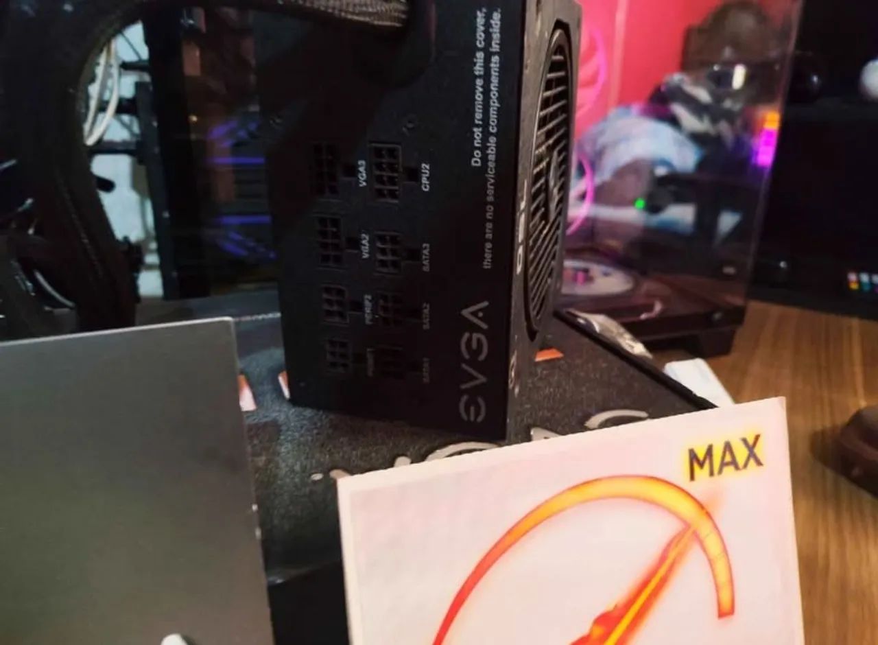 Fonte EVGA 750, 80 plus bronze, pfc ativo, semi modular. - Foto 3