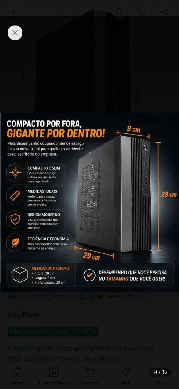  Cpu Intel I7 Slim Ssd 1tb 16gb Ram Computador W11 - Foto 4