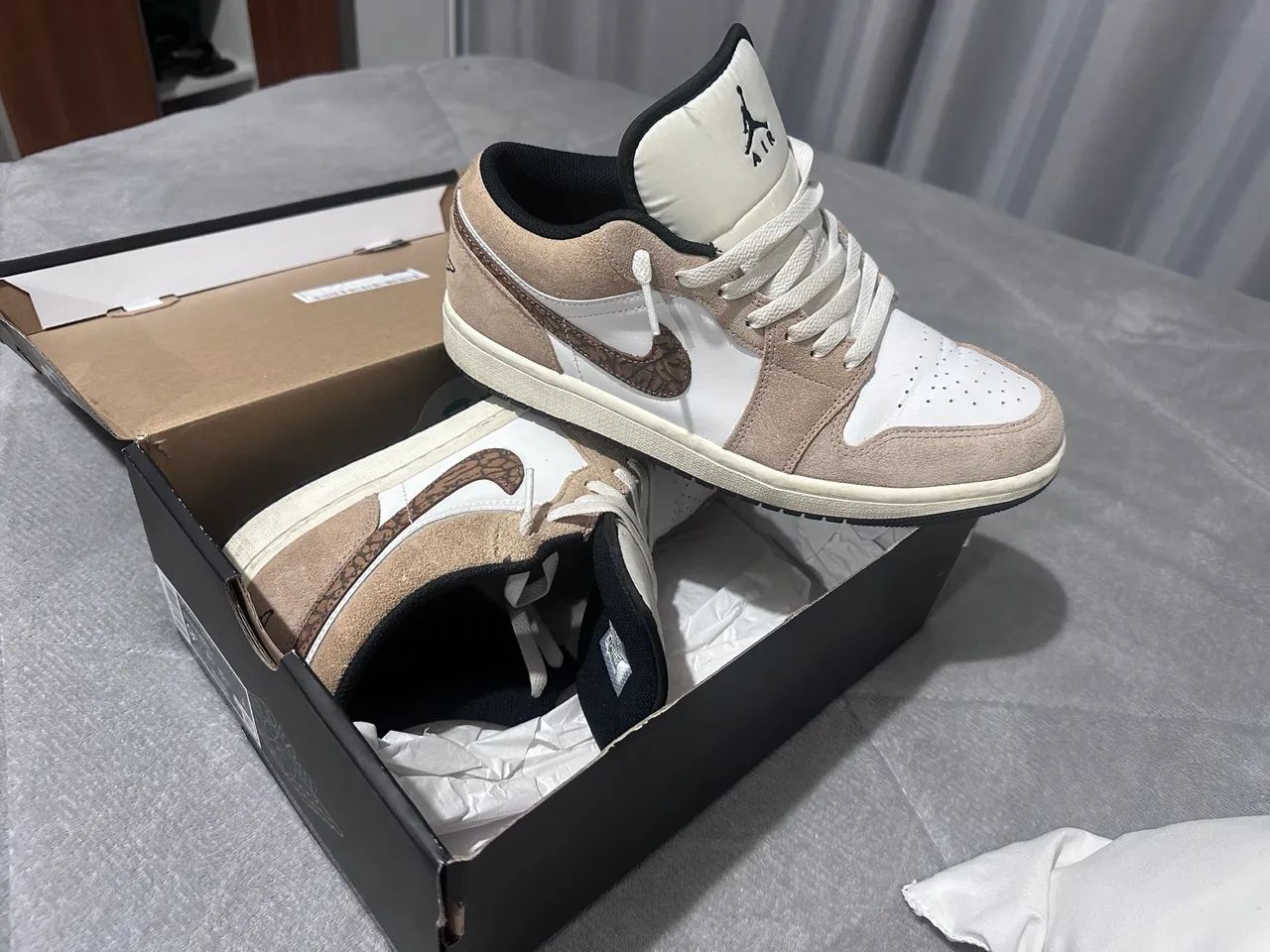 Nike air Jordan 1 low se marrom 41
