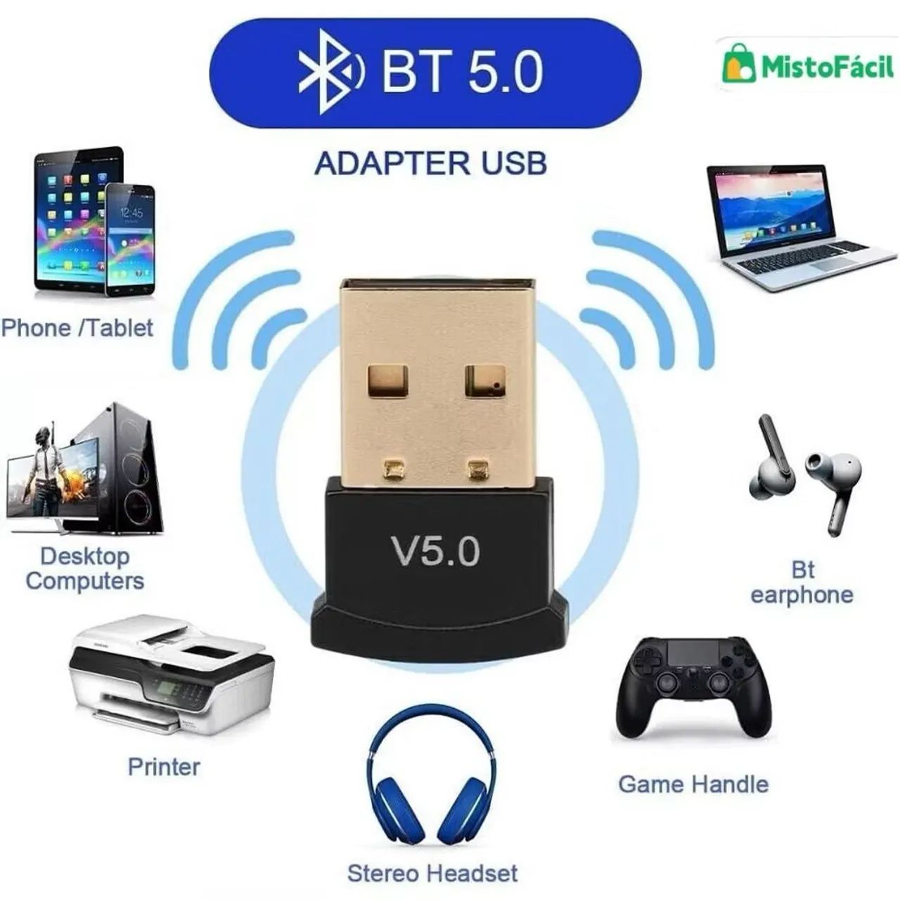 Adaptador bluetooth para computador - Foto 3