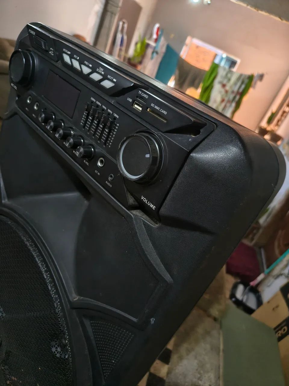 Caixa som USB 1.000 w bateria microfone top - Foto 5