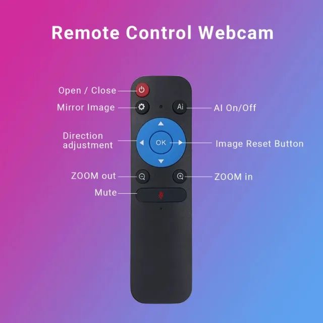 Câmera Webcam PTZ 4k com IA Foco Automático e Microfone, Streamer Vídeo Conferência - Foto 3