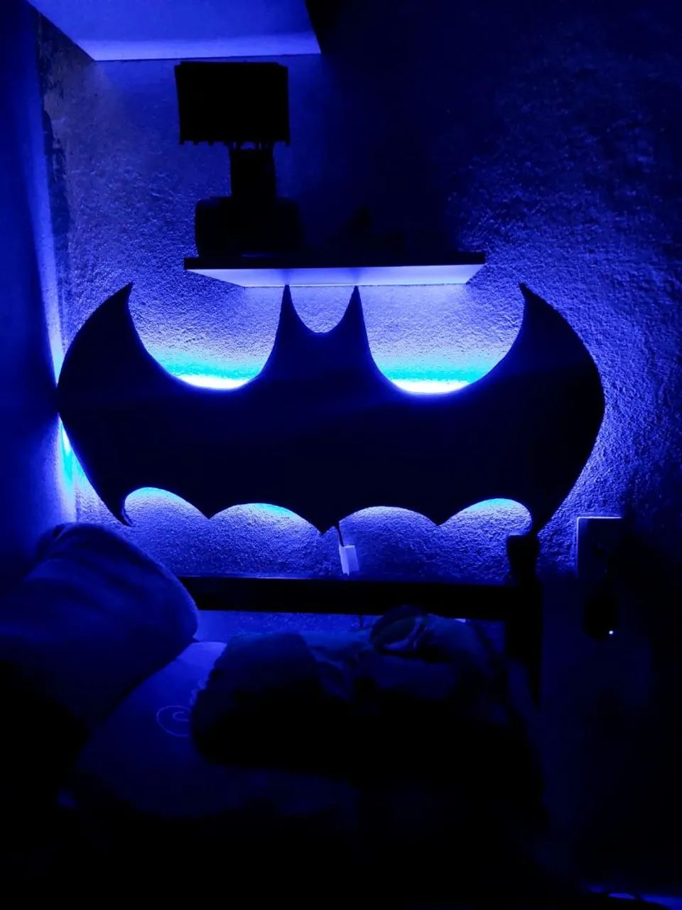 Cabeceira de cama do Batman com Led