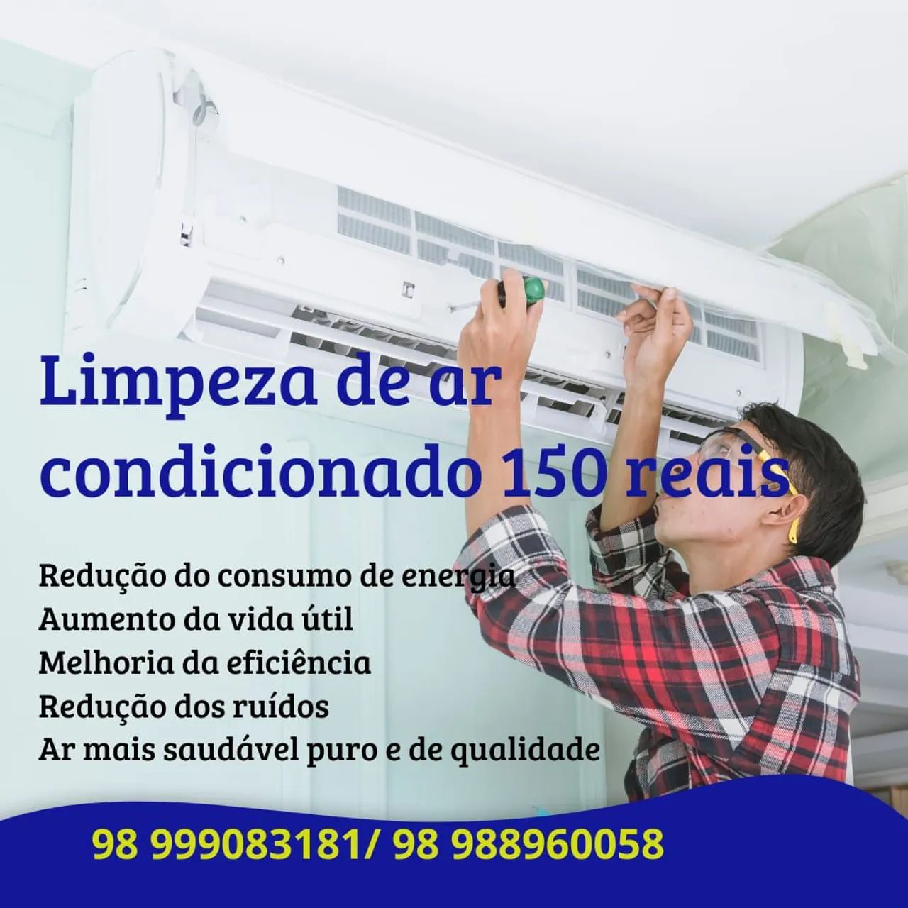 Limpeza Ar condicionado 150 reais