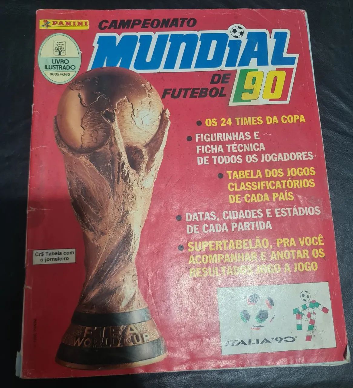 ÁLBUM TOTALMENTE COMPLETO DA COPA DO MUNDO DE 1.990 NA ITÁLIA
