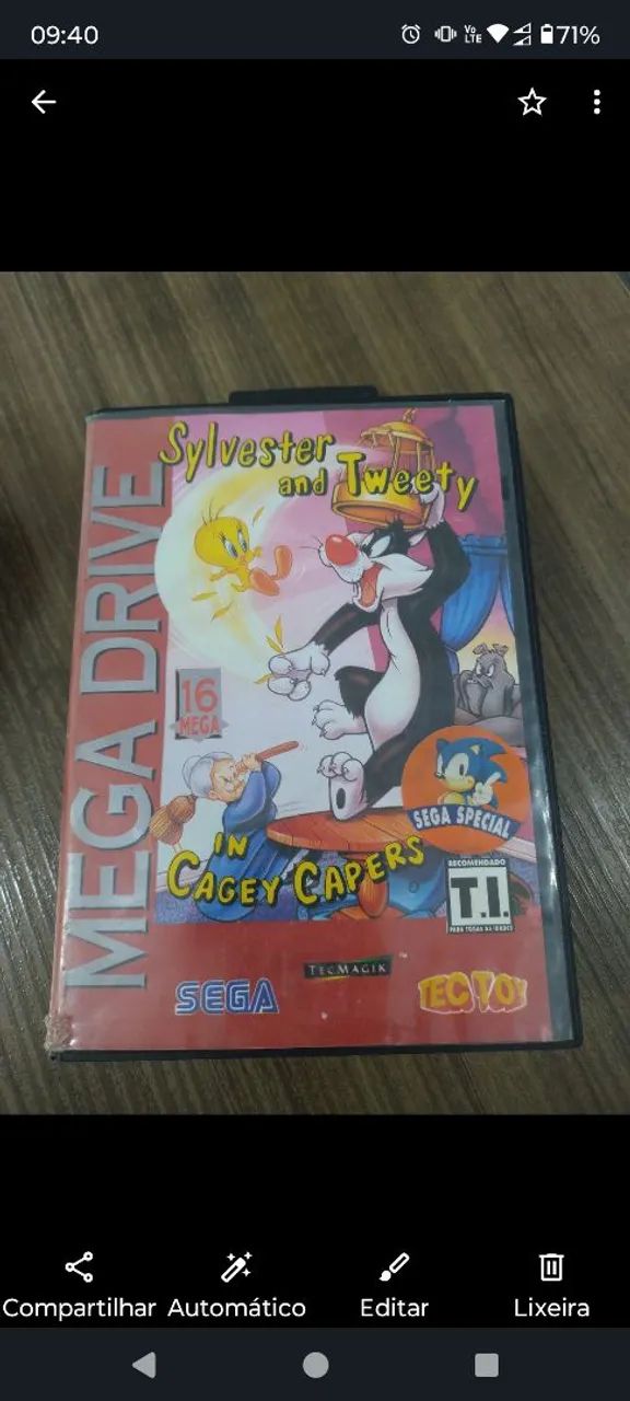 カシーバー Cassiber★1982−1992 6CD＋DVD 良好 Cartucho mega drive Frajola e case origina Tectoy l - Jogos de
