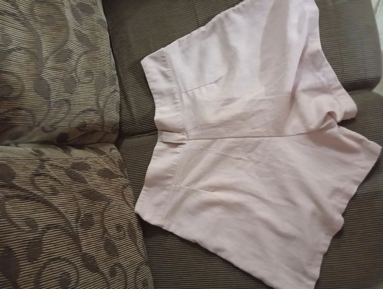 Short rosa de linho - Foto 4