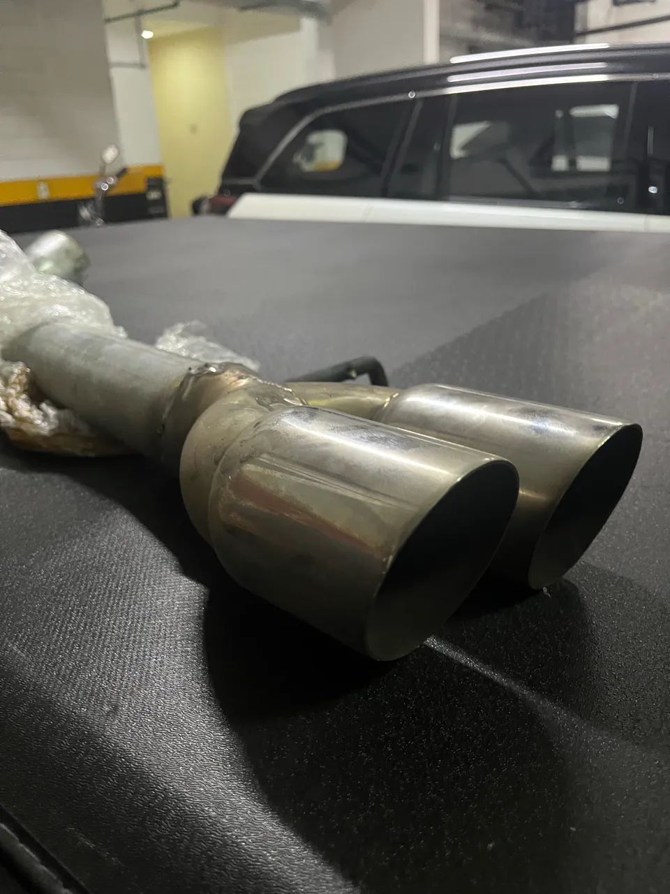 Ponteiras em aço inox de 3 polegadas 