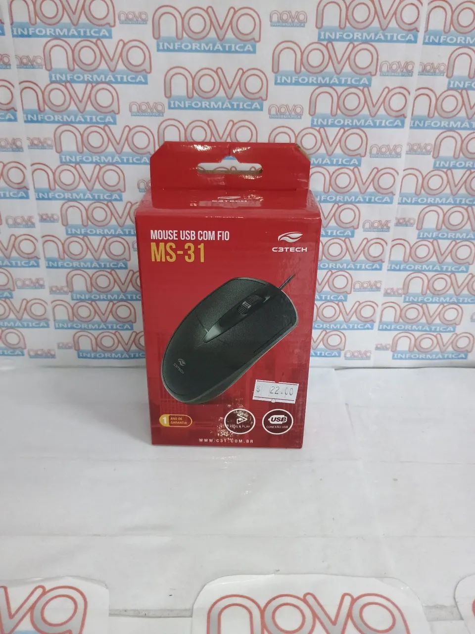 Mouse com fio USB