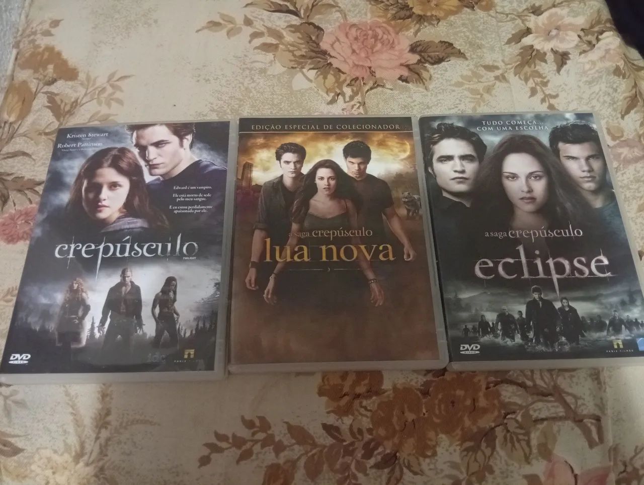 Lote 3 DVDs: Saga Crepúsculo (Crepúsculo, Lua Nova, Eclipse)