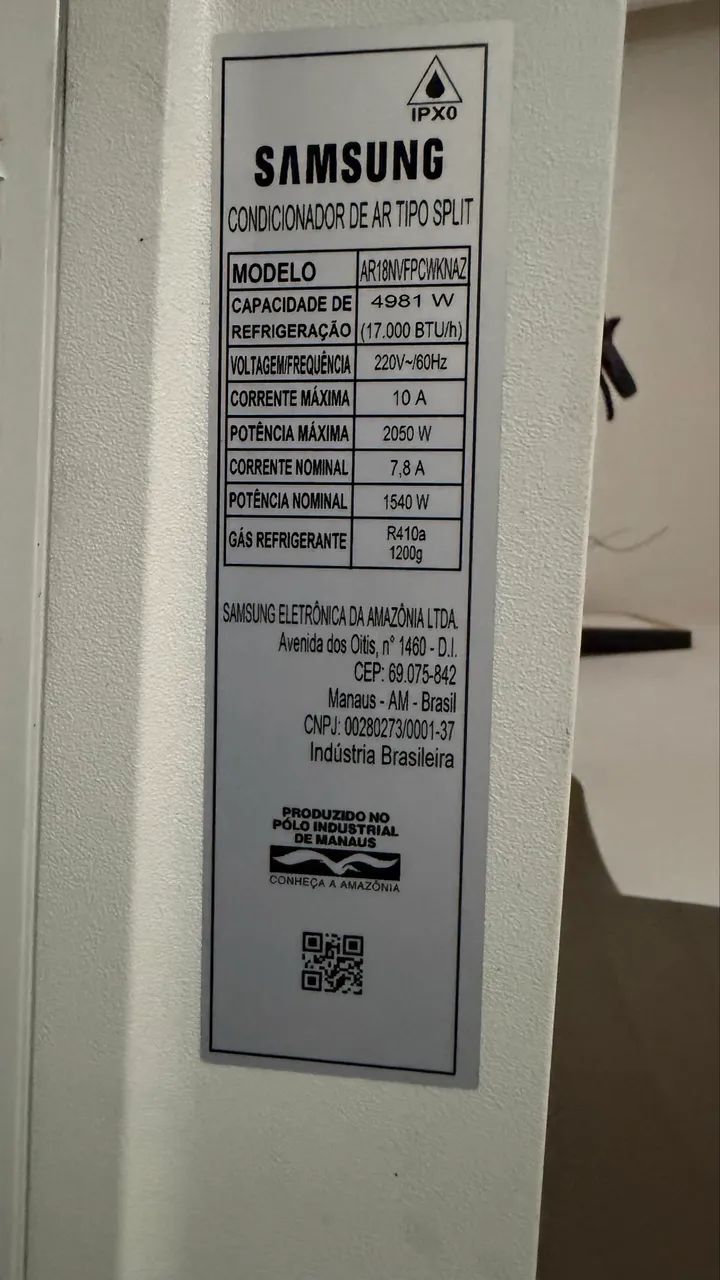 Ar Condicionado Samsung 18.000 BTUS - Foto 4