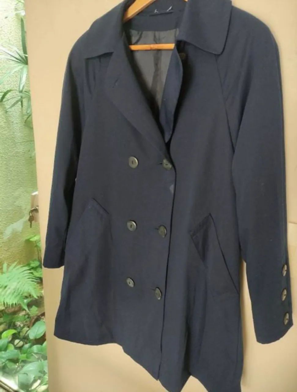 Trent COAT TRANSPASSADO reino unido azul - Foto 2