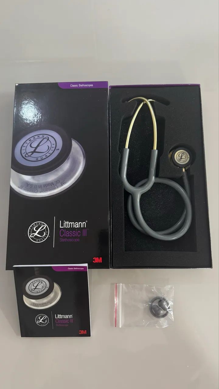 Estetoscópio Littmann Classic III cinza