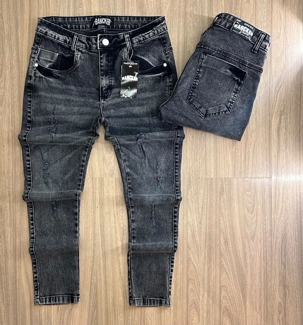 Calça jeans jogador 