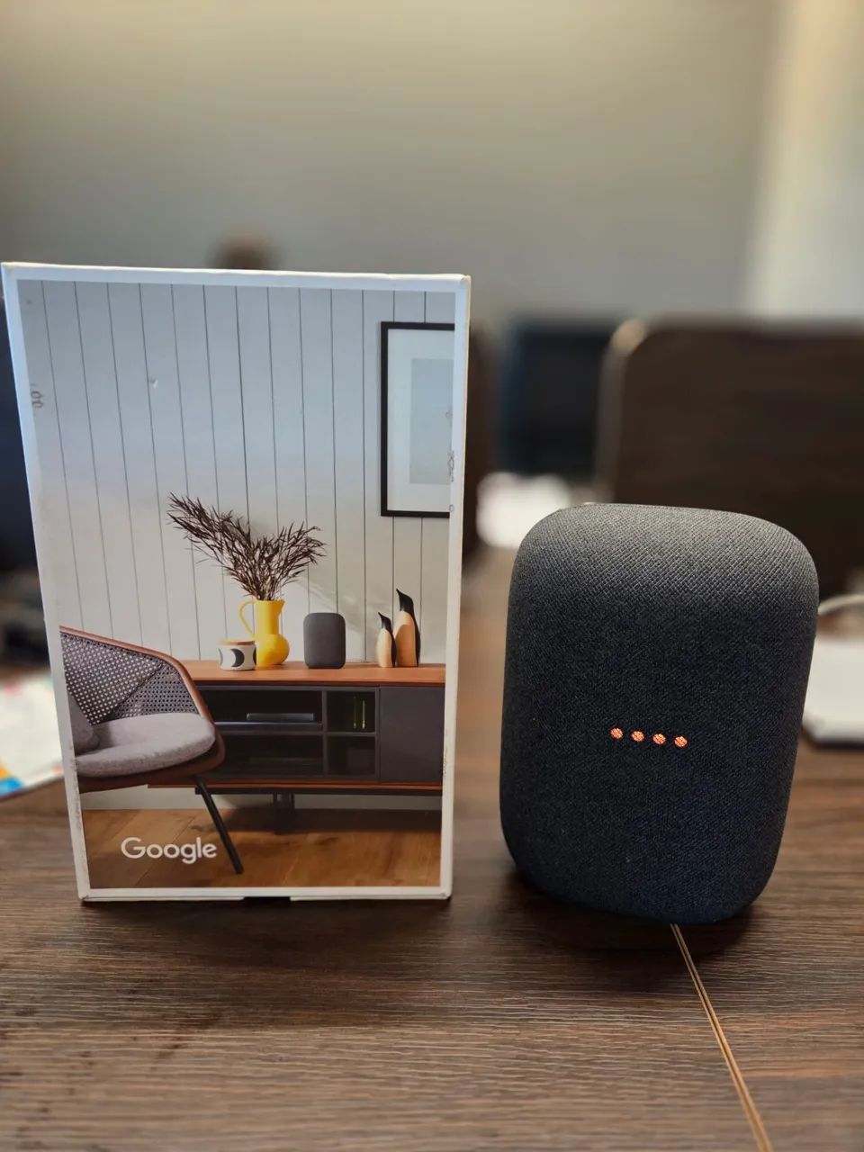 Caixa de Som Inteligente Google Nest Áudio *Gemini* - Foto 2