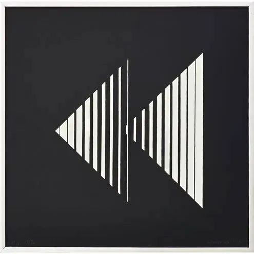 Lothar Charoux, serigrafia , assinada, 35x35cm