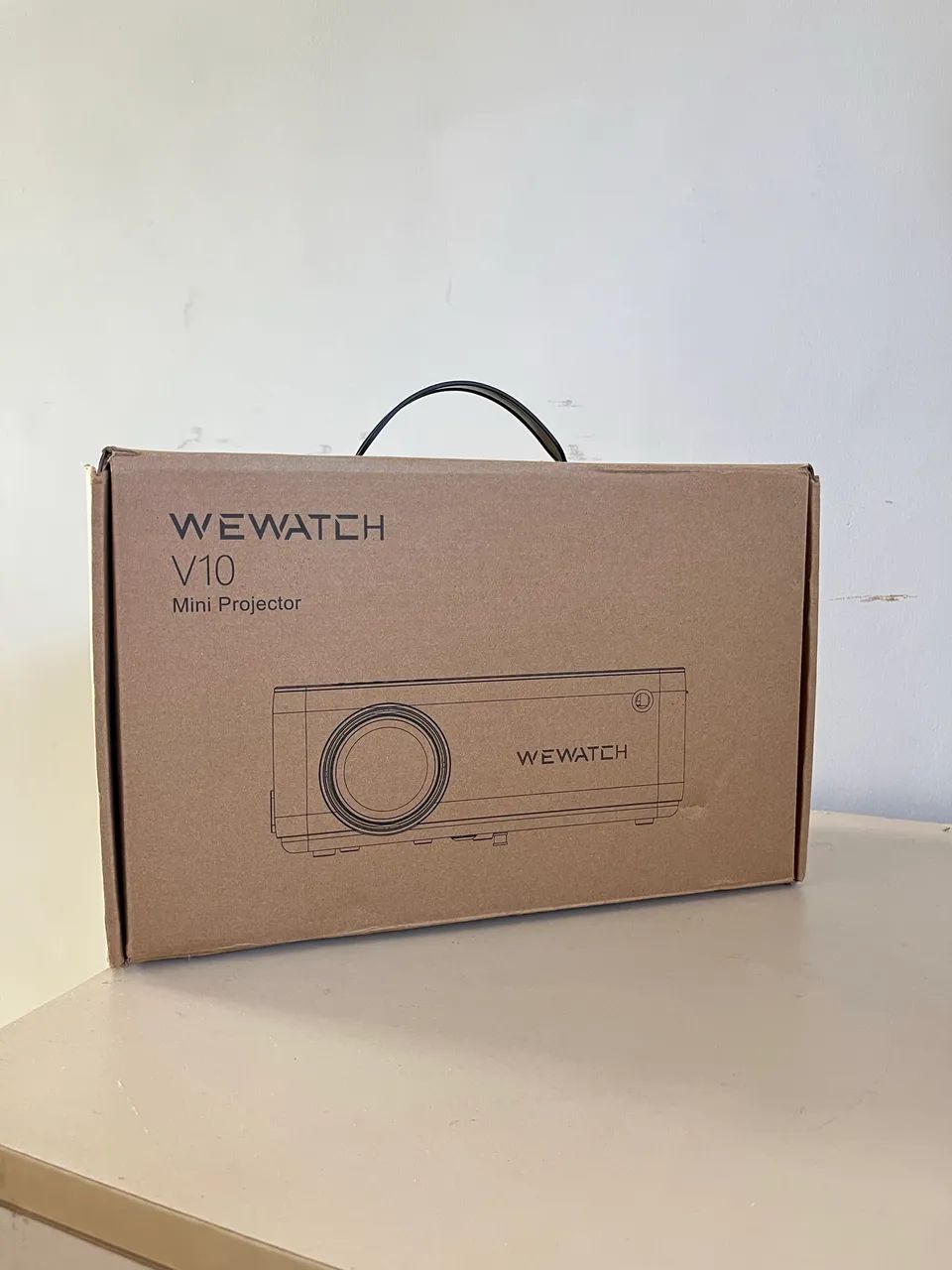 Mini projetor Wewatch V10 branco - Foto 4