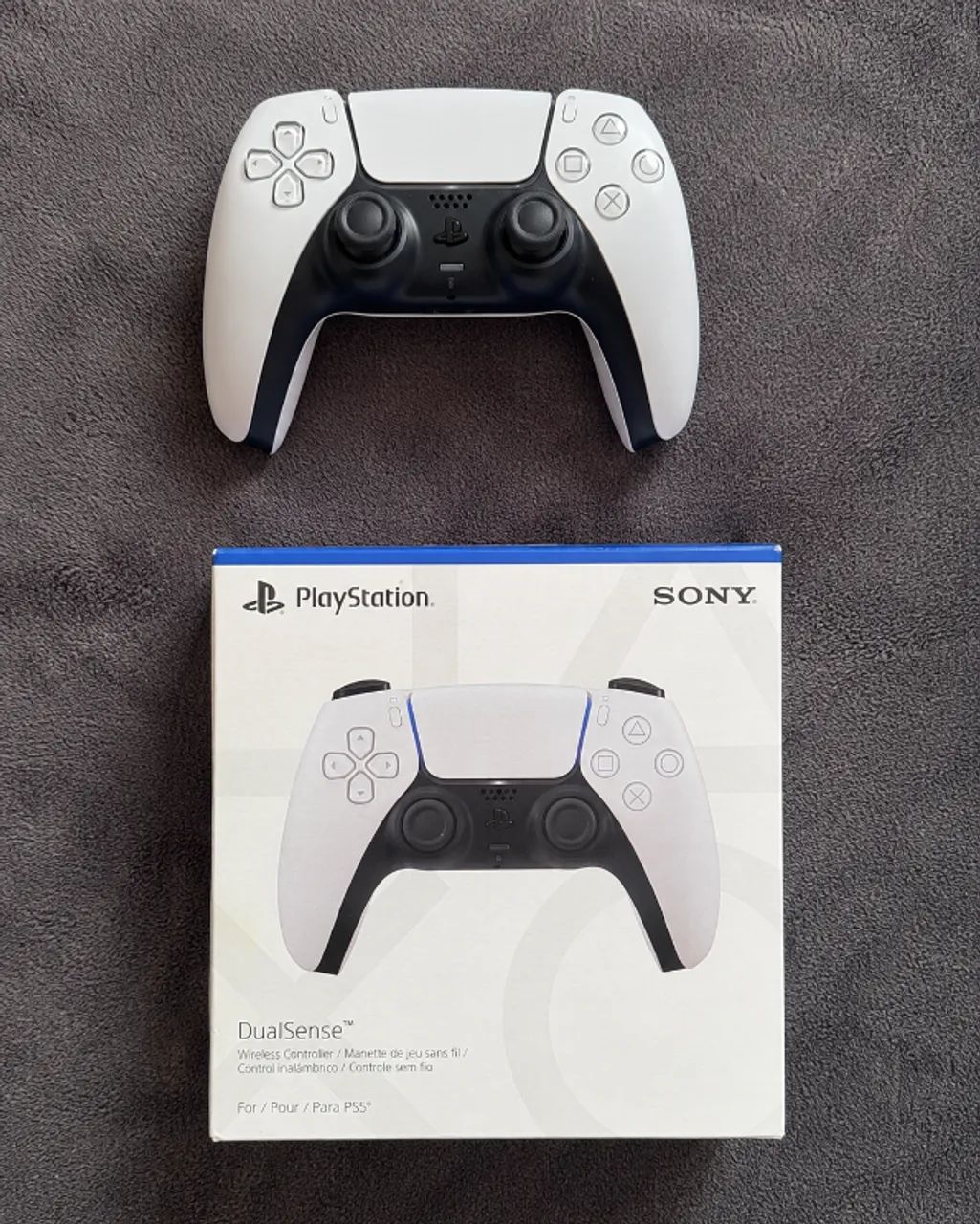 Controle PS5 DualSense Branco Original + Caixa