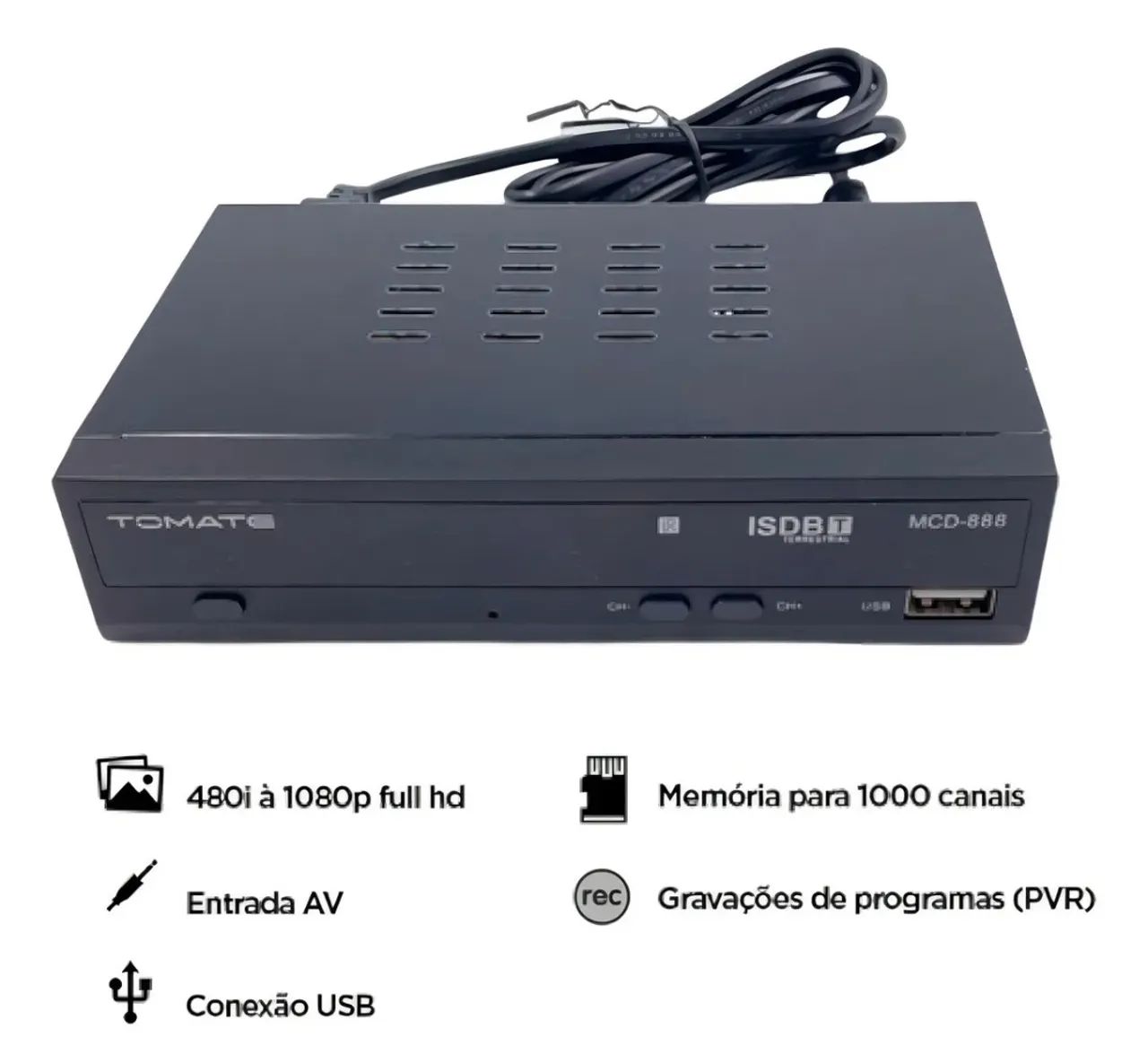 Conversor e gravador digital tomate model mcd-888,novo sem uso. - Foto 6