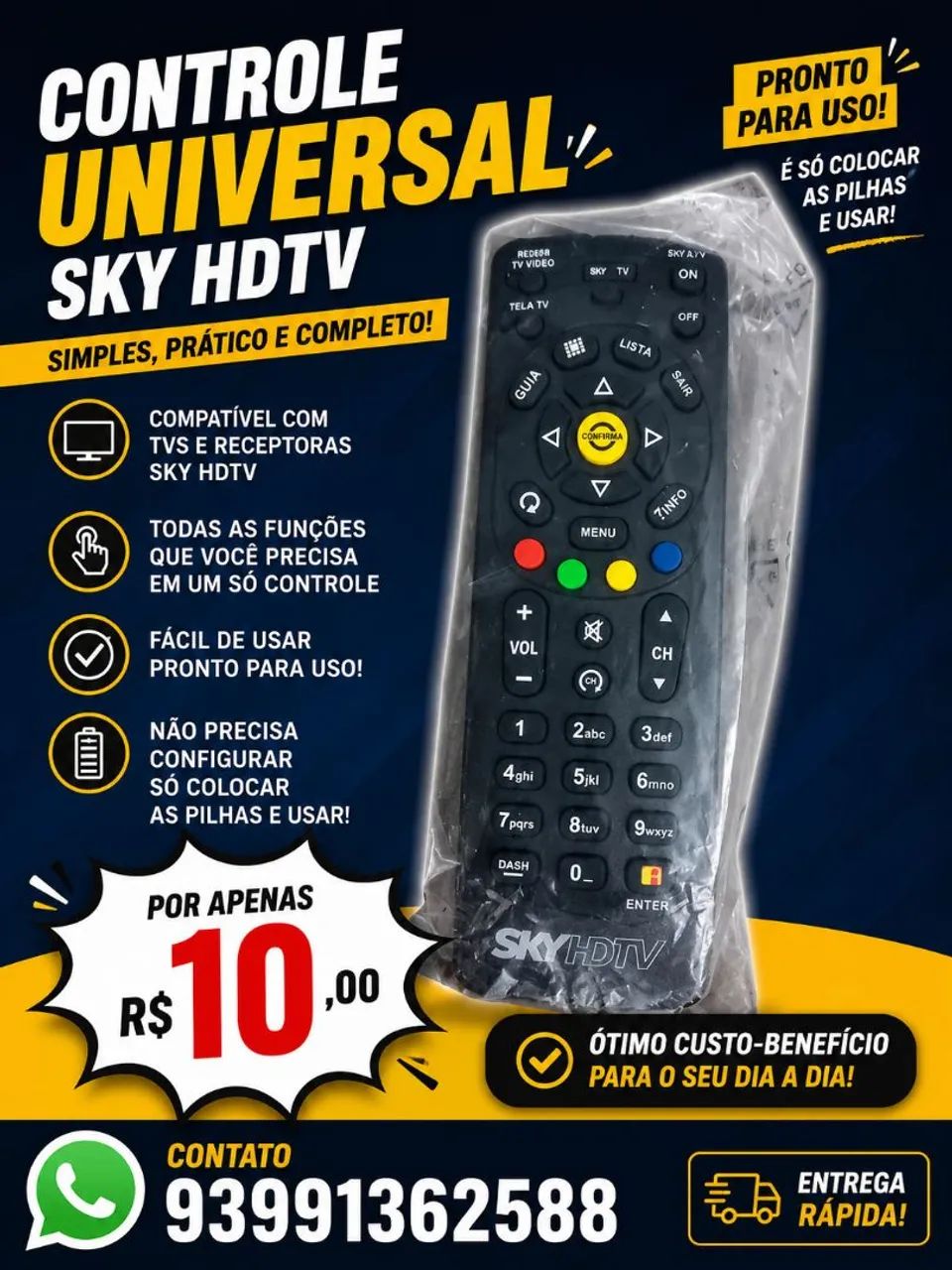 Controle sky