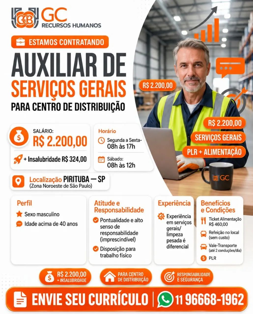 Auxiliar serviços Gerais 
