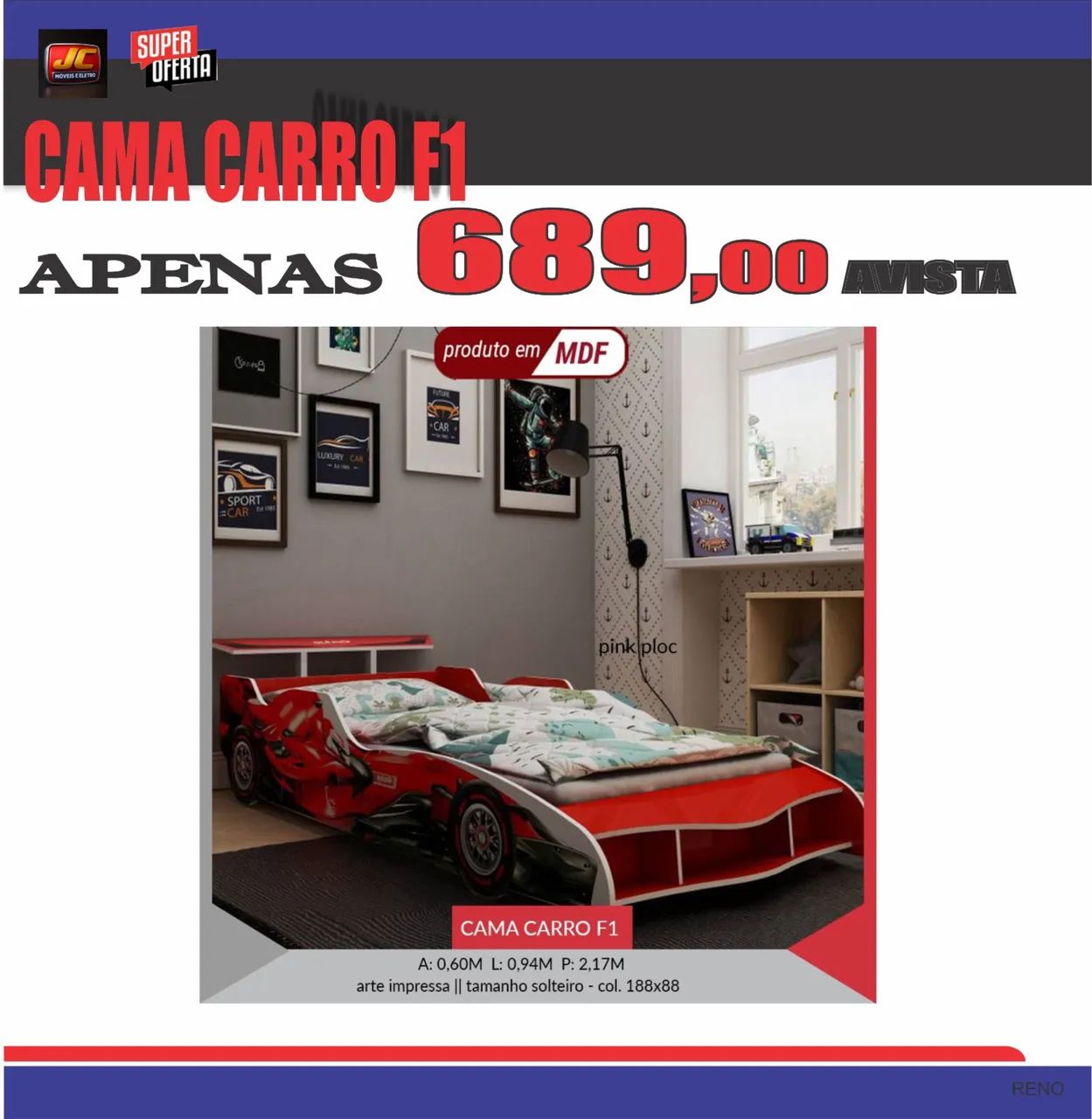 CAMA CARRO F1