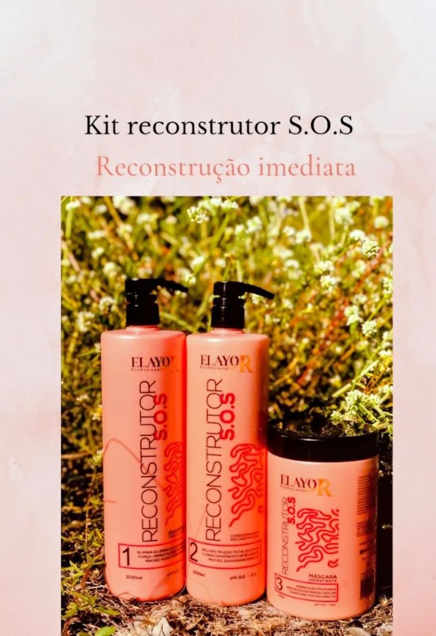 Kit para reconstrução capilar profissional