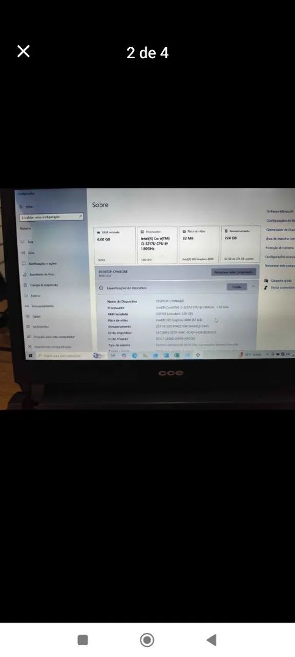 Notebook CCE core I3 - Foto 2