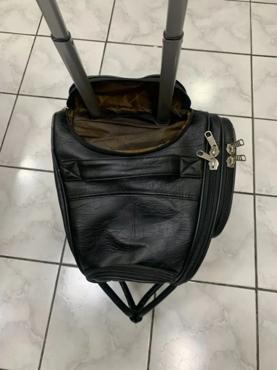 Mala de viagem em couro 28KG - Foto 4